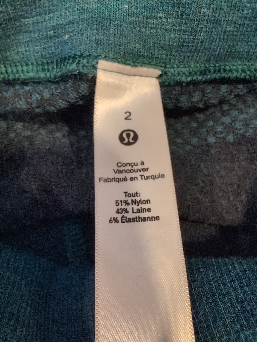 New Lululemon Keep the Heat Thermal High Rise Wool Leggings Green Jasper Size 2 - Picture 11 of 13